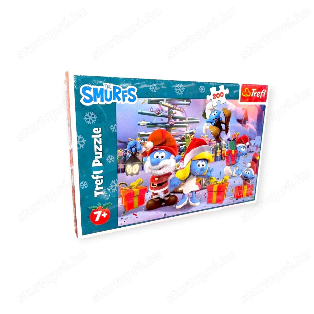 Karácsonyi Törpés Smurfs kirakó 200 darab   Trefl