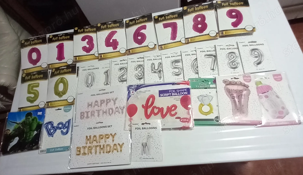 Üzletbezárás miatt 54 darab levegővel tölthető fólialufi eladó