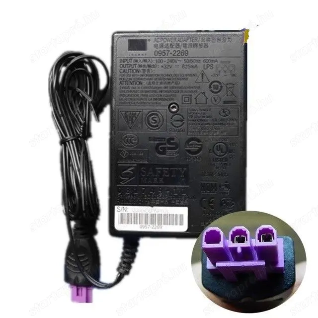 Gyári adapter HP deskjet nyomtatókhoz. 0957-2269.