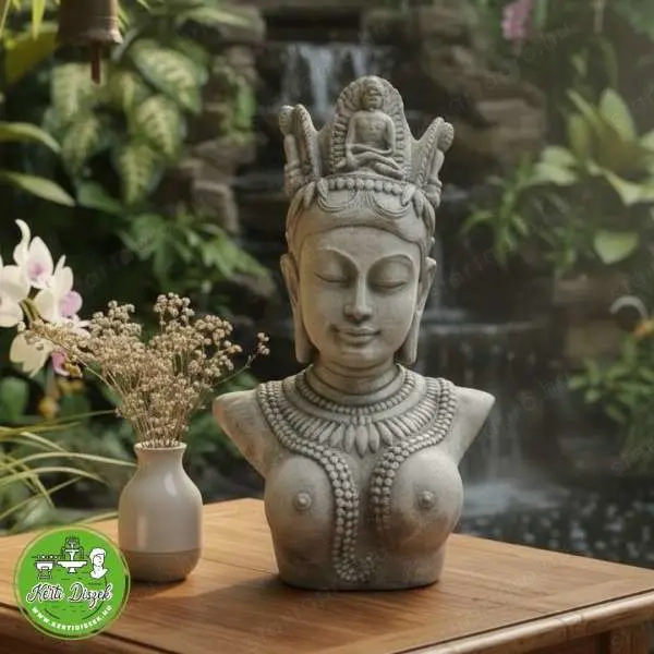 Parvati istennő Idiai szobor Ganésával