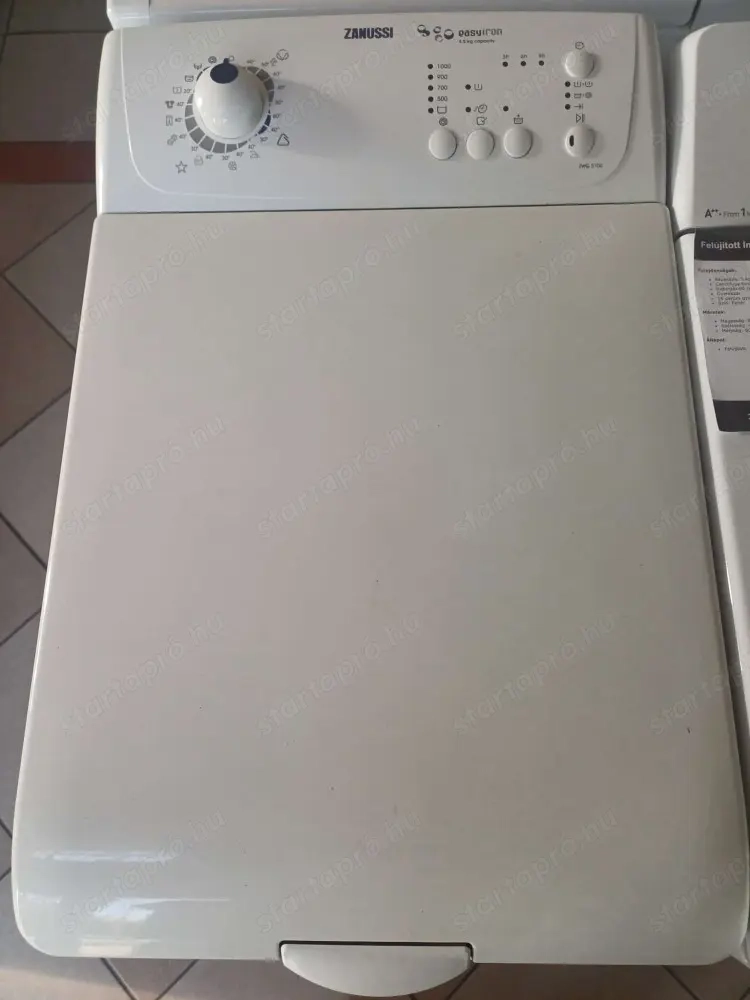 Felújított Zanussi ZWQ5100 Felültöltős Mosógép [HFV814] 3-6 hónap garanciával