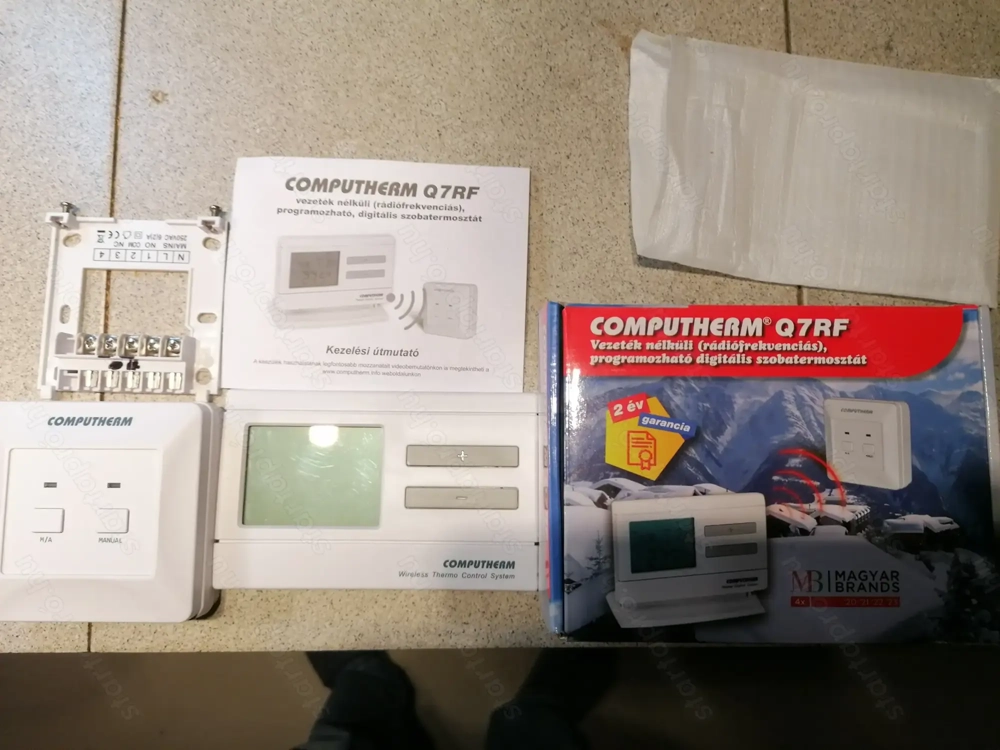 Eladó!Termosztát vezetéknélküli computherm q7rf