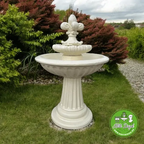 Liliomos kerti szökőkút