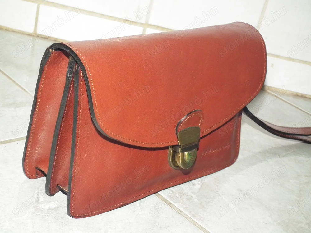 Újszerű Monarchy valódi bőrtáska bőr táska autóstáska autós kis táska