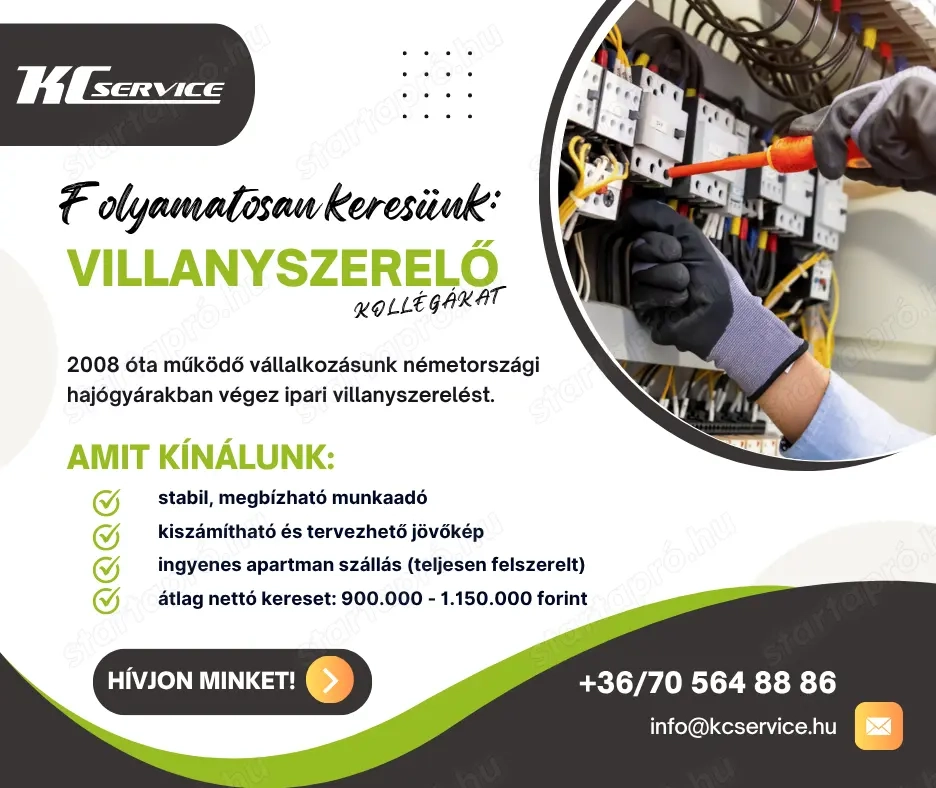 Hajógyári Villanyszerelői munka 