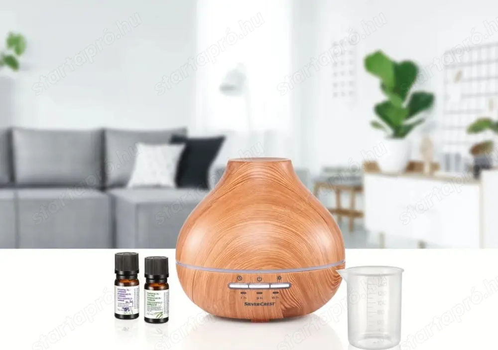 SilverCrest Ultrahangos famintás párásító aromalámpa, aroma diffúzor, fényhatással