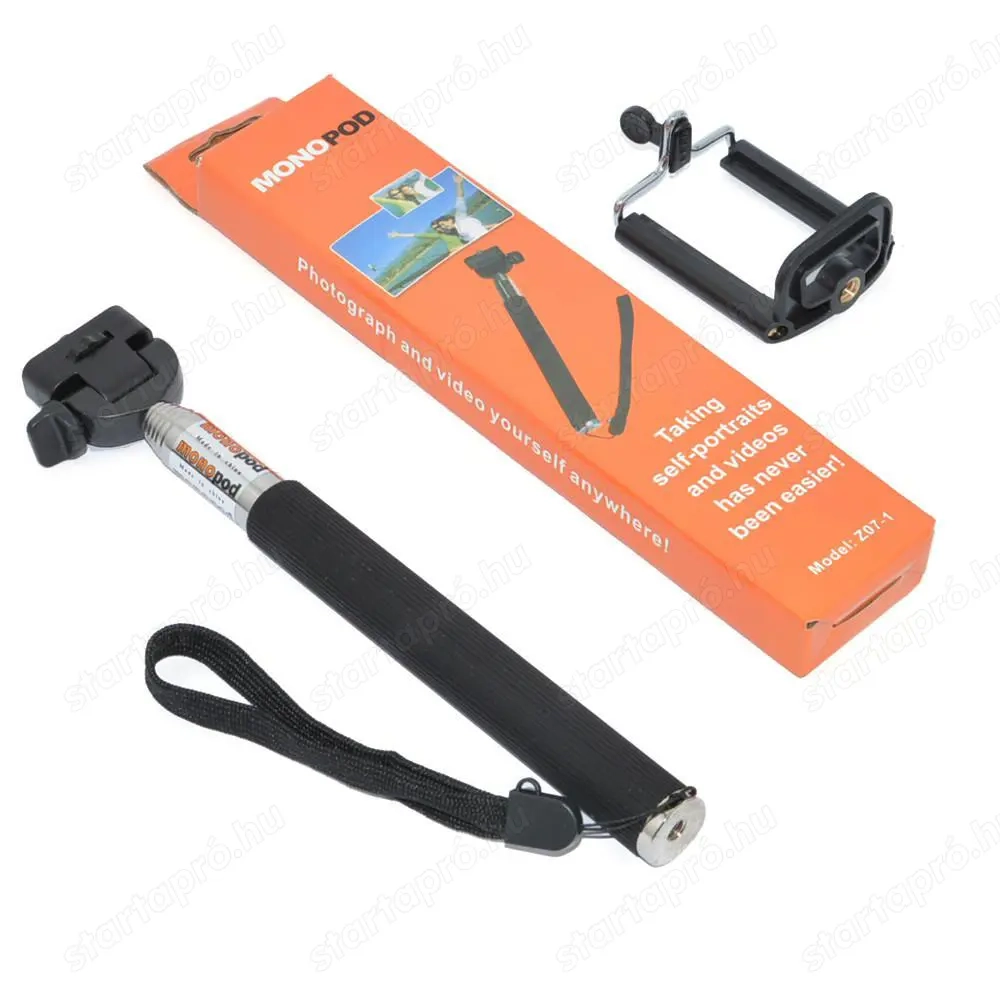 Monopod Z07-1 kézi meghosszabbítható önarckép szelfi bot kamera