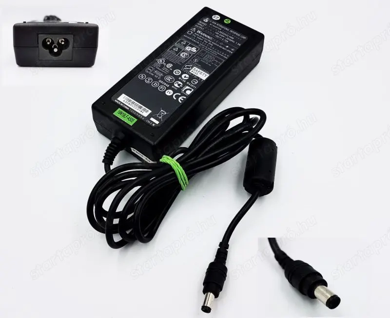 Laptop töltő Fujitsu-Siemens, Asus, Compal, ECS, Gericom típusokhoz 20V 4.5A 90W.