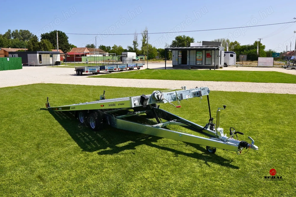 Új Prémium SEBAL - GT Kippbar 470 (2700kg) autószállító utánfutó bruttó 2.490.000,- Ft
