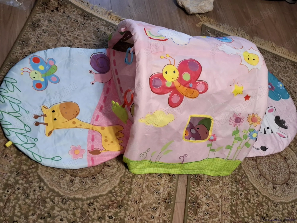 Baba játszószőnyeg- és játszóalagút, 4 az 1-ben, eladó