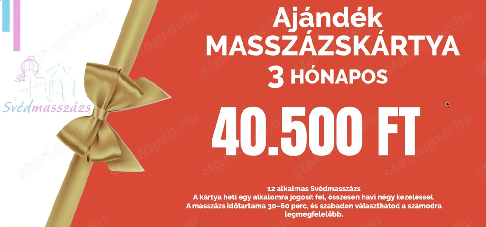 Ajándékba masszázs.