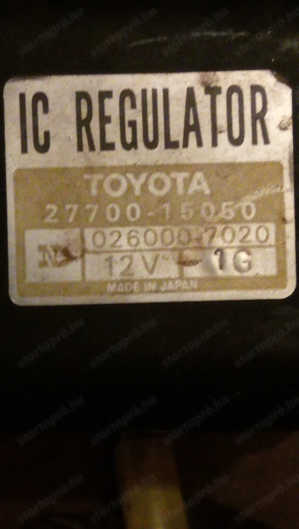 Régi Toyota feszültség szabályzót keresek
