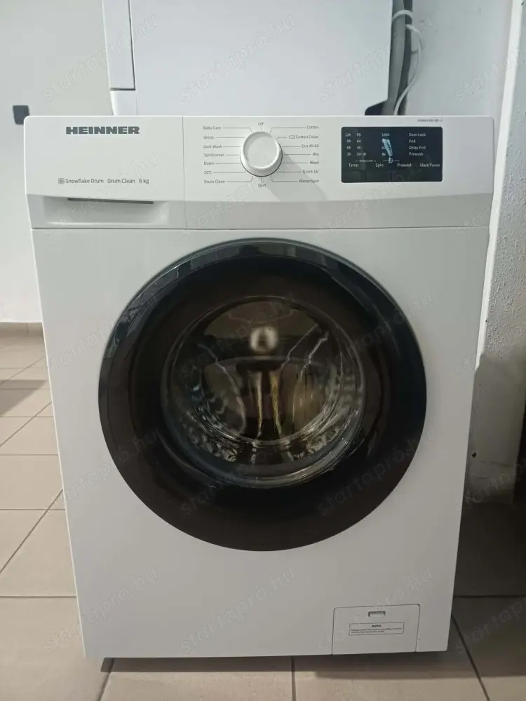 Használt Heinner HWM-H6010E++ Elöltöltős Mosógép [H17464] 1-3 hónap garanciával