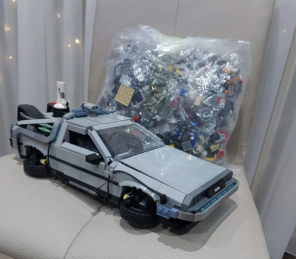 Delorean - Vissza a jövőbe időgép Lego kompatibilis