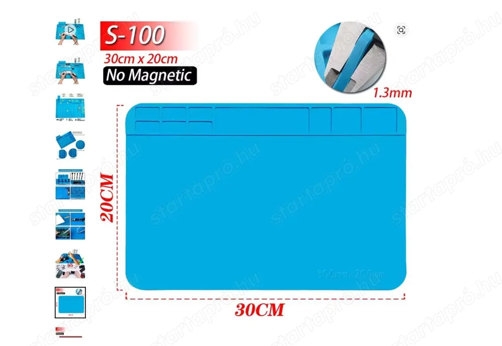 Szilikon alátét munkaszőnyeg 30x20cm antisztatikus elektronikai javításokhoz Hódmezőn * Easybox 1480