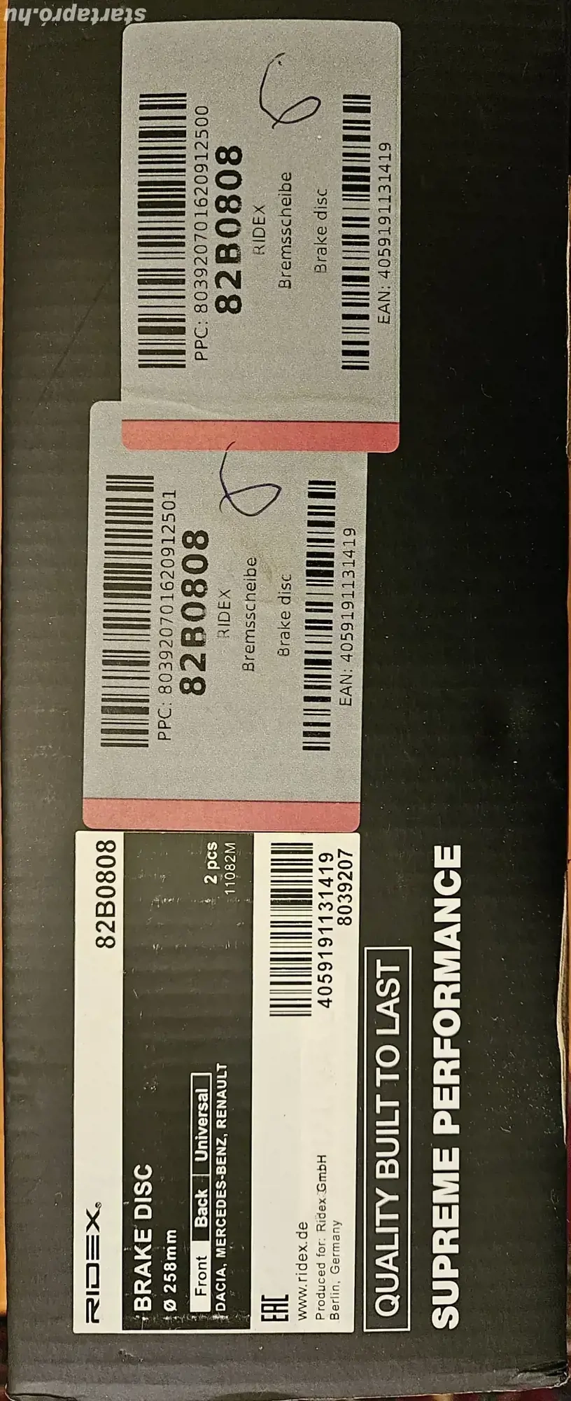 Ridex féktárcsák 2db