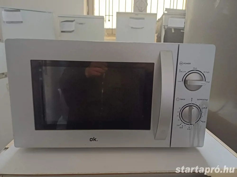  Használt OK OMW 1221 S Mikrohullámú Sütő [H17473]  3 hónap garancia