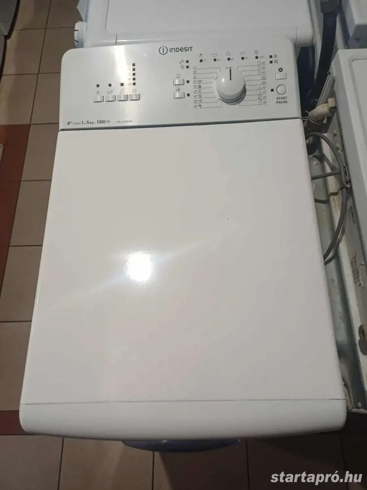 Felújított Indesit ITWA 51052W Felültöltős Mosógép [HFV821] 3-6 hónap garancia