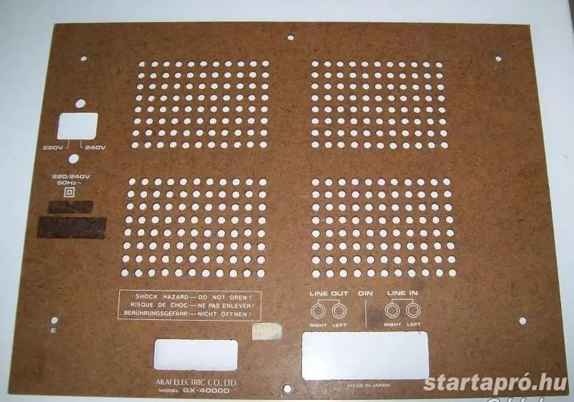 Akai GX-4000D magnó farost hátlap lemeze bontásból Hódmezővásárhelyen * Easybox 1480