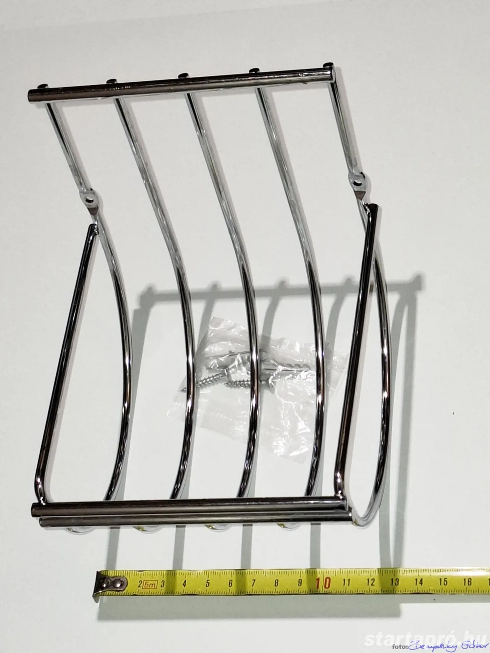 WC papír tekercs tartó króm 12,5x15x16,5 cm-es, eladó