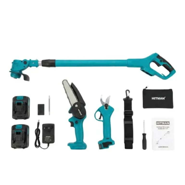 HITMAN Akkumulátoros Teleszkópos Kerti Szett HT-RSX-6477