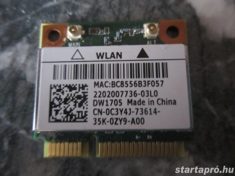 Laptop Notebook használt jó wifi kártya DELL gépből Hódmezővásárhelyen  Easybox 1480