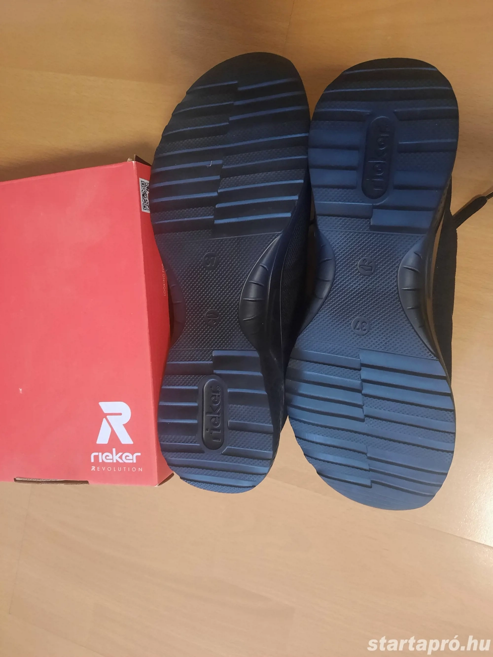 Rieker evolution női 36-os fekete cipő, új