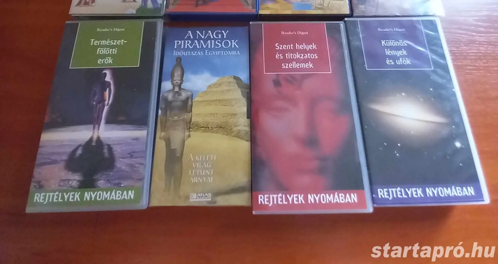 4 db. tudományos VHS kazetta eladó, ÚJ!