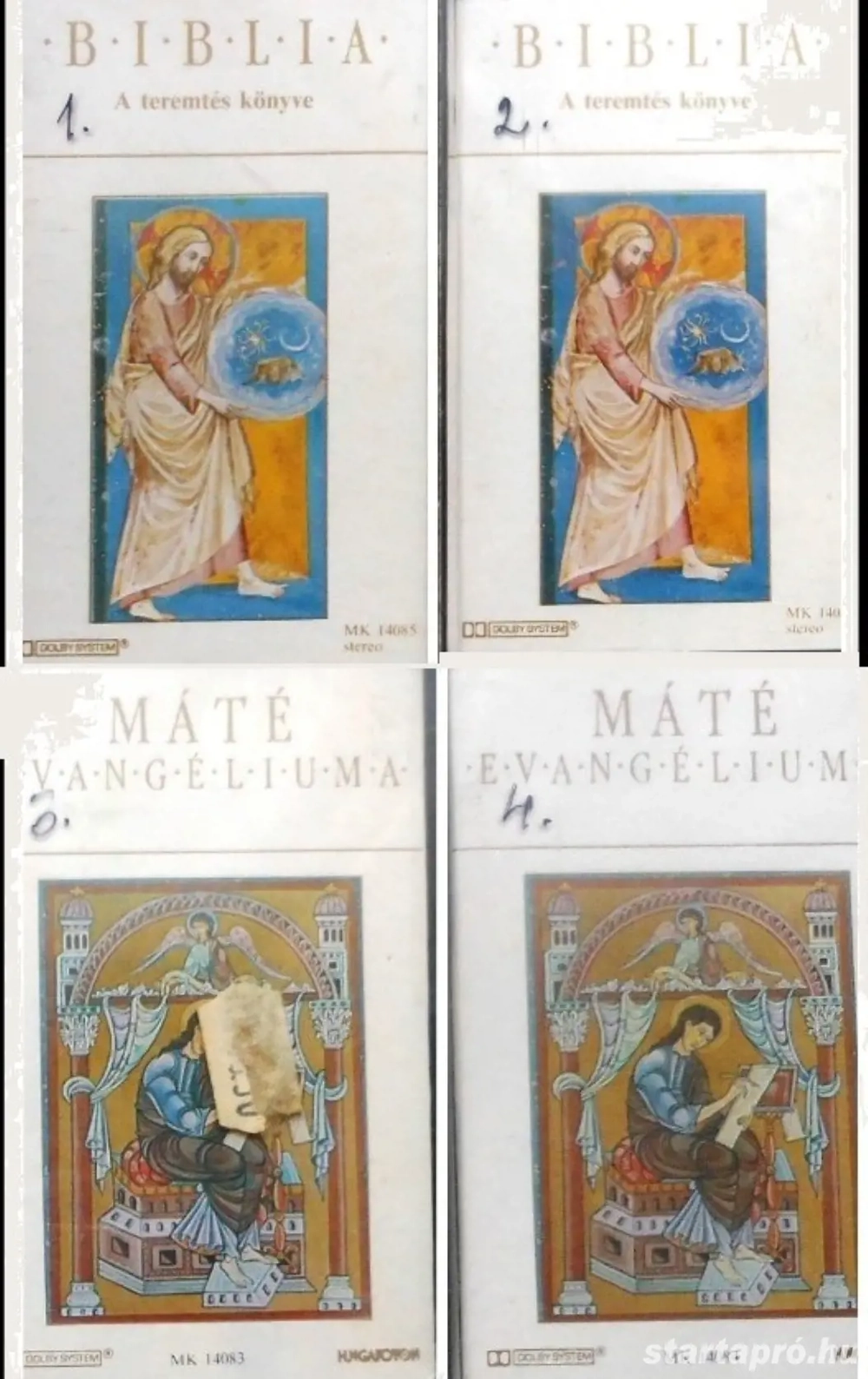 A Biblia 4 kazettán (MC) együtt, olcsón eladó