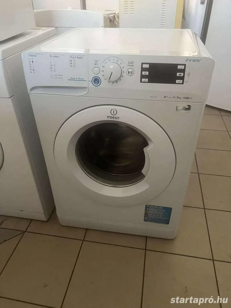 Használt Indesit XWE 71252 Elöltöltős Mosógép [H17491] 1-3 hónap garanciával