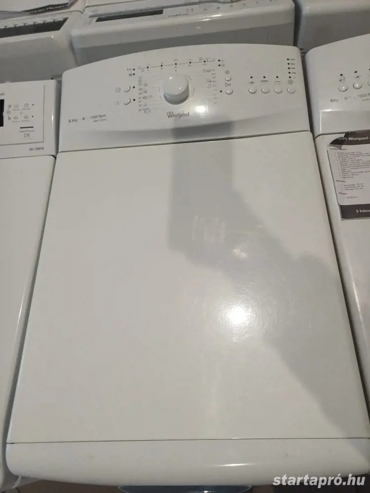 Felújított Whirlpool AWE55510 Felültöltős Mosógép [HFV829] 3-6 hónap garanciával