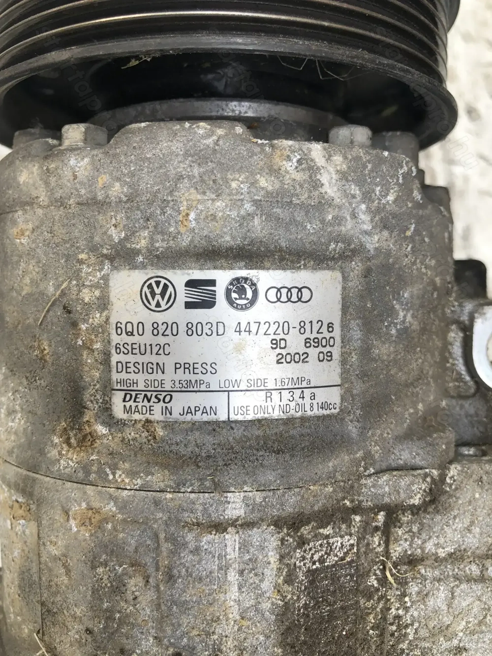 Volkswagen Polo,skoda Fabia, Cordoba,Ibiza klímakompresszor 6q0820803d