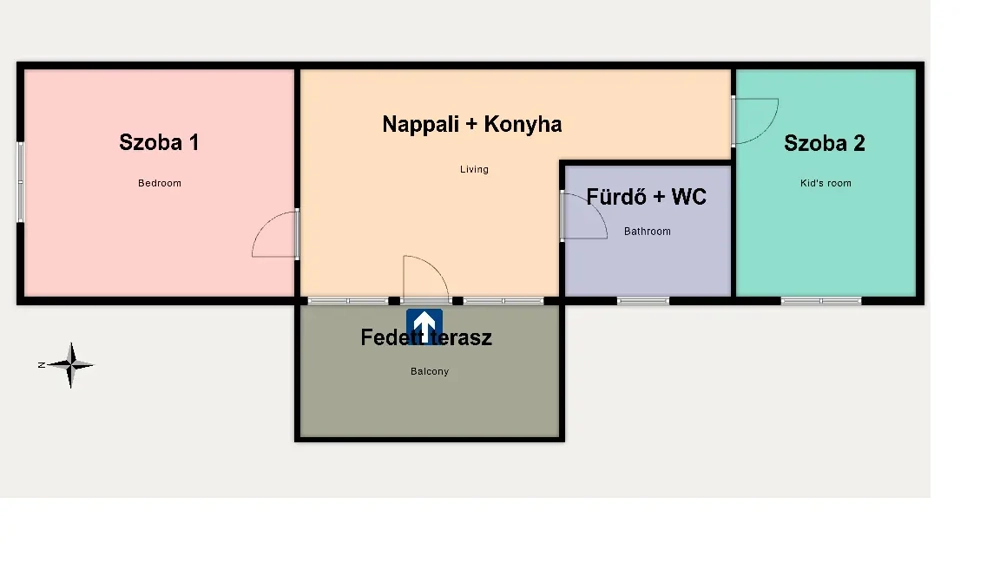 Kiskunhalas Tabán városrészben 2 szobás családi ház eladó!