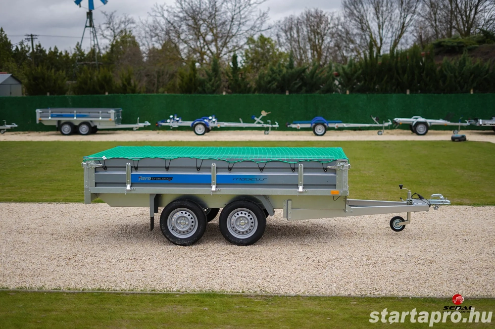 Új SEBAL Magicus 300 utánfutó rakományrögzítő hálóval, 4 év műszakival, forgalomba helyezve