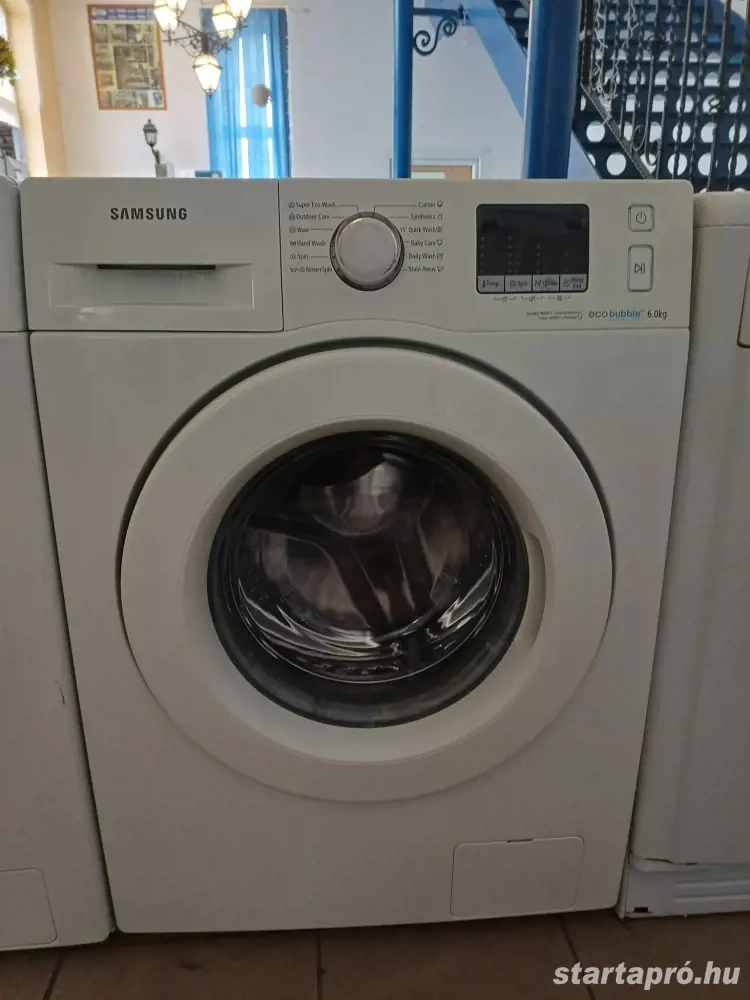Használt Samsung WF60F4E0W0W LE Keskeny Elöltöltős Mosógép [H17503] 1-3 hónap garanciával