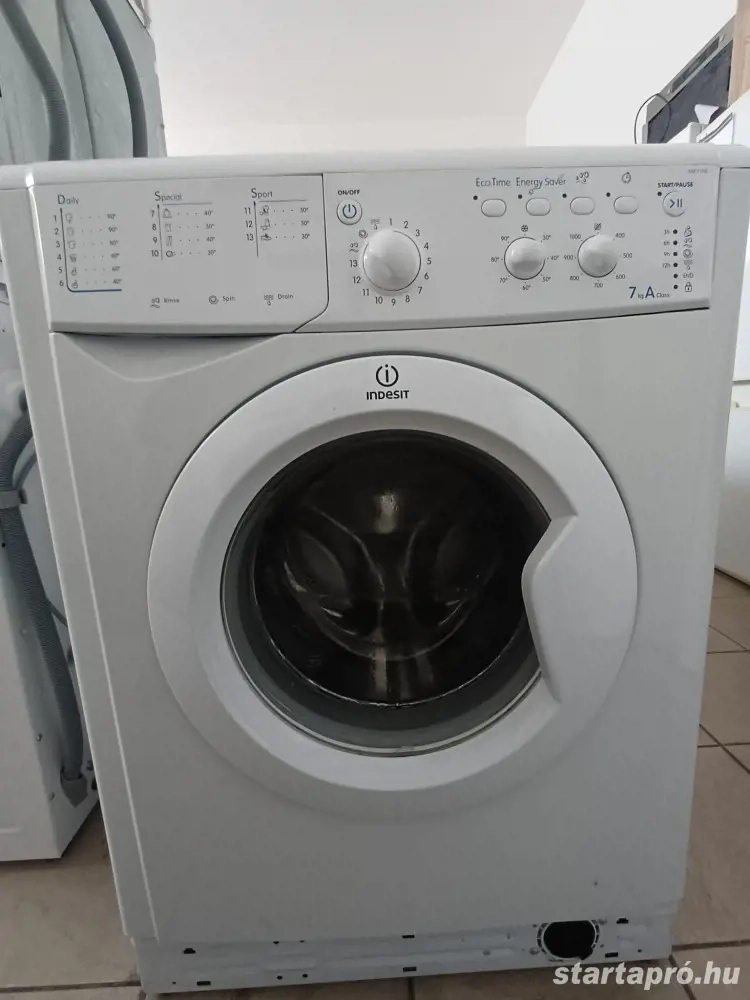Használt Indesit IWC 7105 (EU) Elöltöltős Mosógép [H17504] 1-3 hónap garanciával