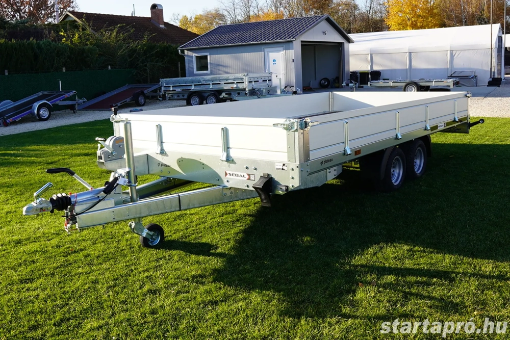 Új SEBAL GT 400 autószállító utánfutó + oldalfallal + rendszámmal