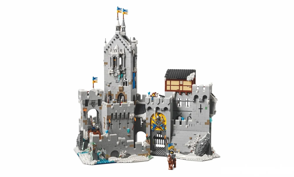 Lego komp. Bricklink Desig. Pr. 910029 Mountain Fortress Hegyi Erőd Black Falcon vár 4000db LEPIN ÚJ