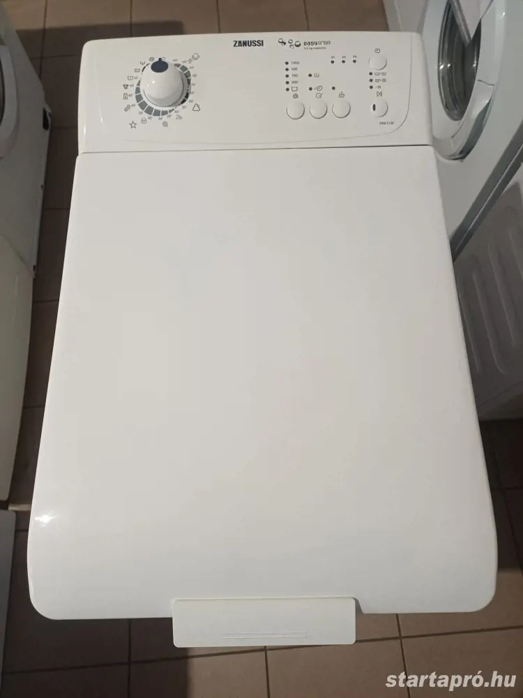 Felújított Zanussi ZWQ5100 Felültöltős Mosógép [HFV835] 3-6 hónap garanciával
