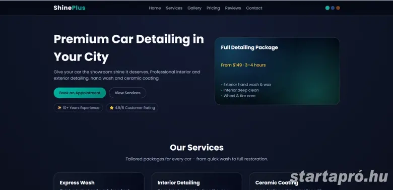 Weboldal készítés - Portfólió és Loading Page tervezés