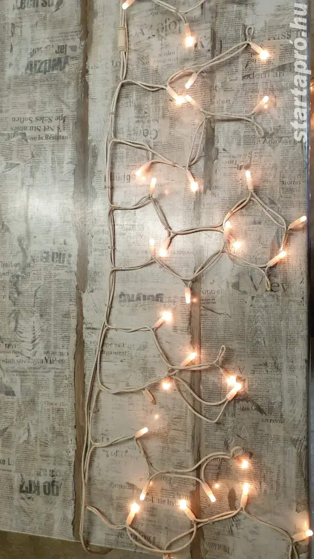 114 izzós fényfüzér eladó, 3 méter hosszú