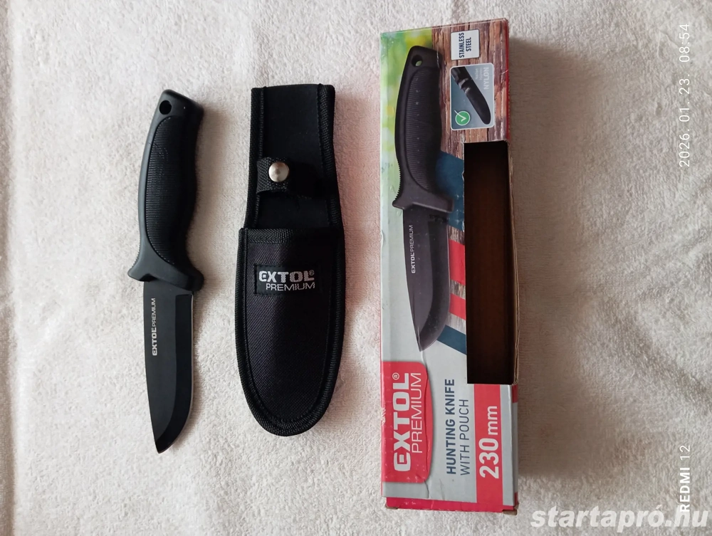 Vadonatúj vadász kés eladó 110 mm-es