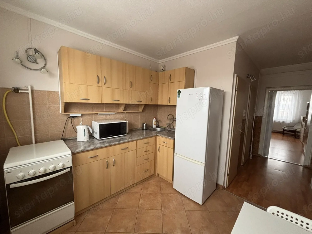 Tiszaújvárosban 2 szobás, nagy konyhás, berendezett lakás kiadó!