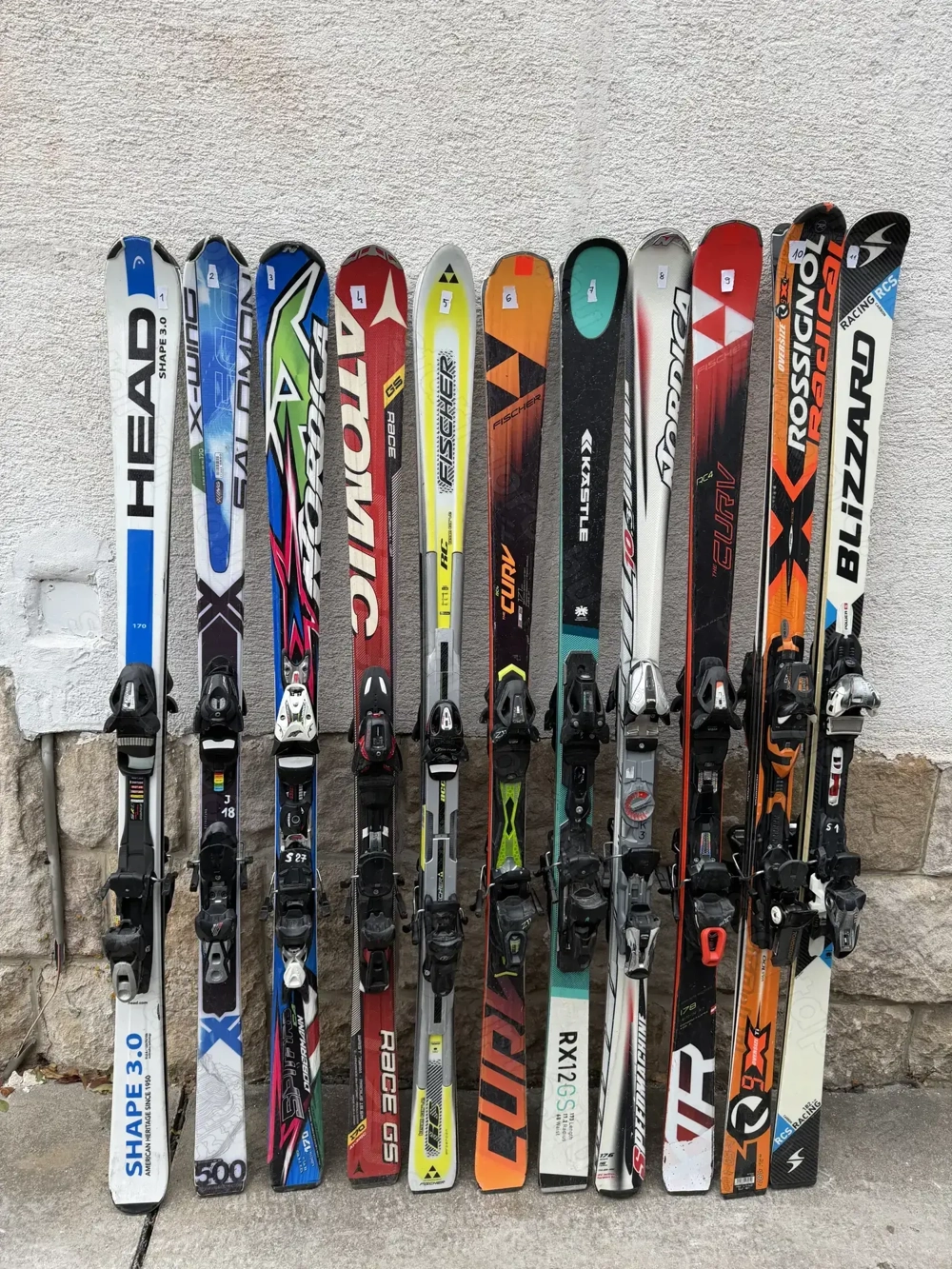 170 cm és 182 cm közötti Carving sílécek Atomic Salomon Fischer Head Blizzard