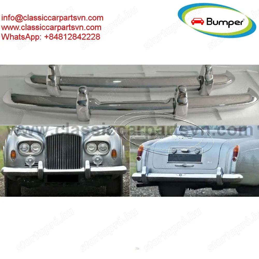 Bentley S3 year (1962 1965) bumpers by stainless steel new 