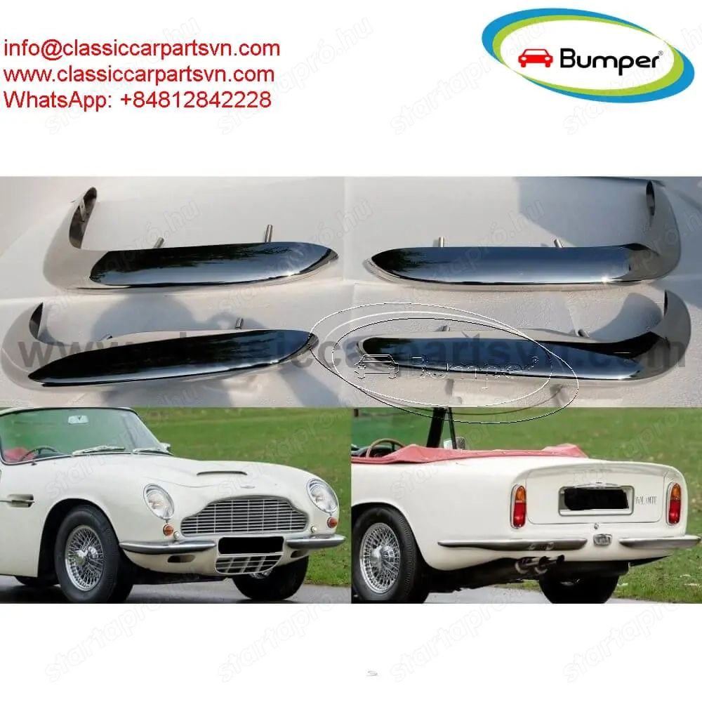 Aston Martin DB6 (1965-1970) bumpers by stainless steel new 