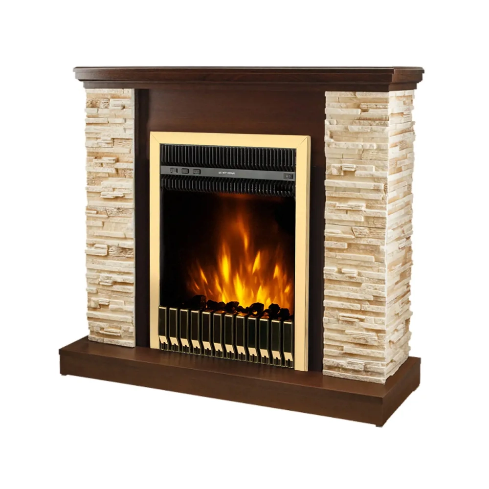 Elektromos kandalló Rock & Gala gold, Art Flame, 903x980x300 mm, 2000 W