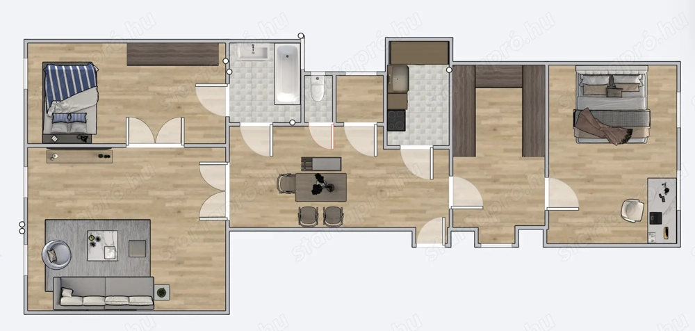 Kiadó 4 szobás, 100 nm-es lakás a Városliget mellett   GARÁZZSAL! 