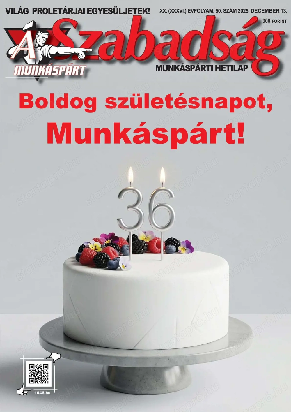 "A Szabadsag" ujsag mintapeldanyok, 10 darab peldany, hetilap, elado