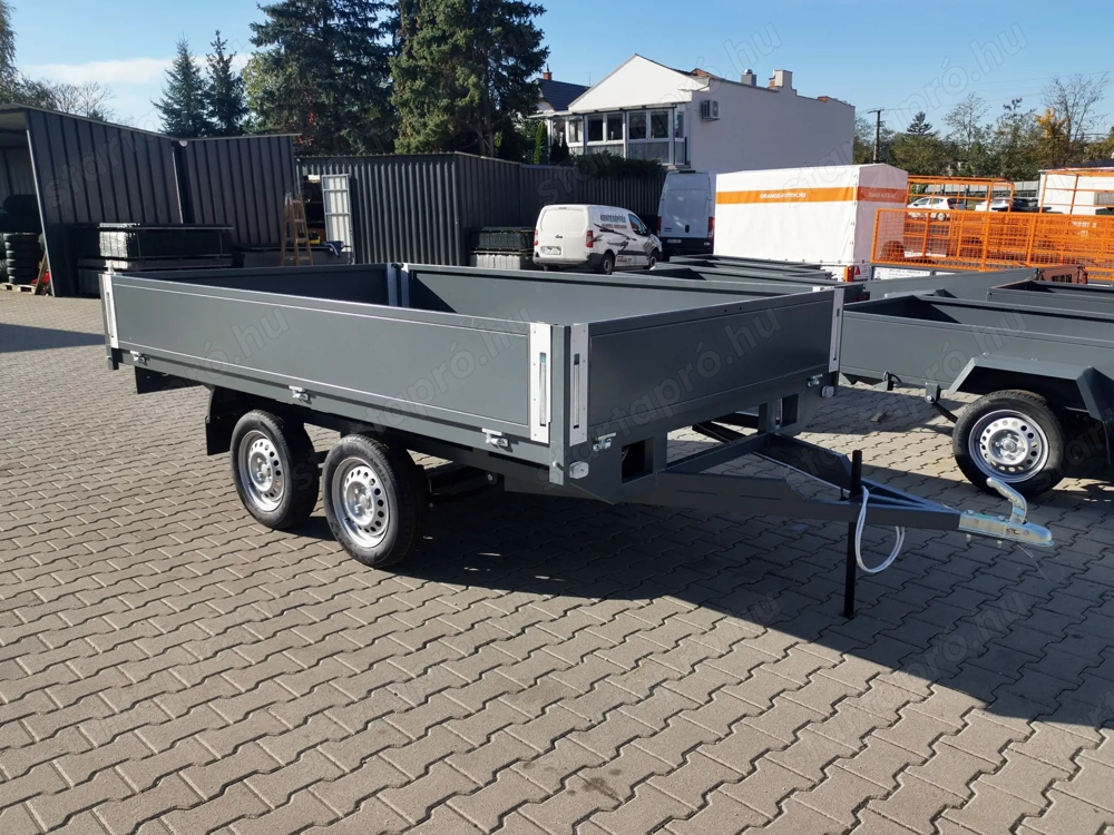 Új 180x300 cm alsó kerekes utánfutó eladó! Azonnal vihető!